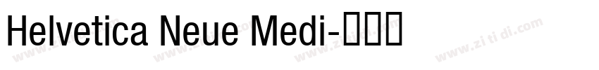 Helvetica Neue Medi字体转换